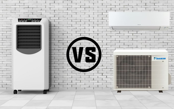 Portable aircon vs split unit - Verda Vento Portable aircon vs split unit - Verda Vento
